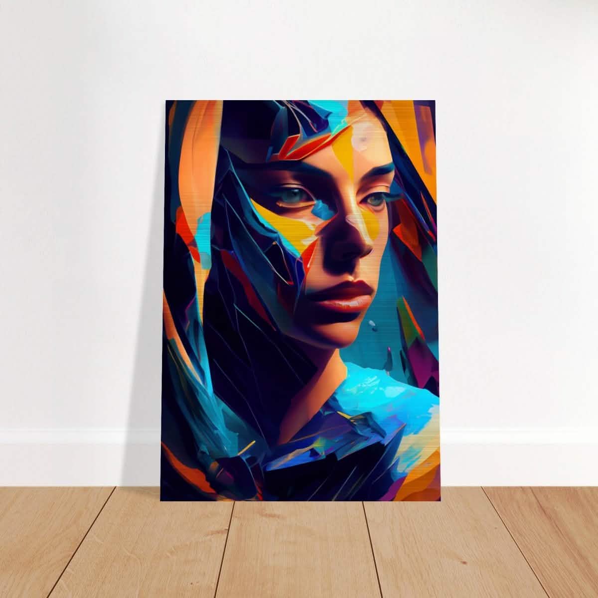 Da Vinci Contemporary Modern Wall Art - Brushed Aluminum Print - 70x100 cm / 28x40″ -