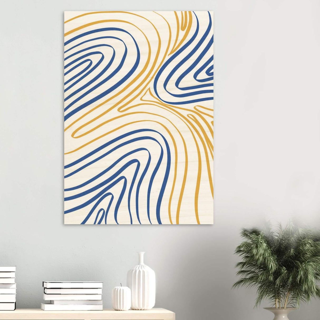 Da Vinci Contemporary Modern Wall Art - Wood Prints - 70x100 cm / 28x40″ - 10 mm