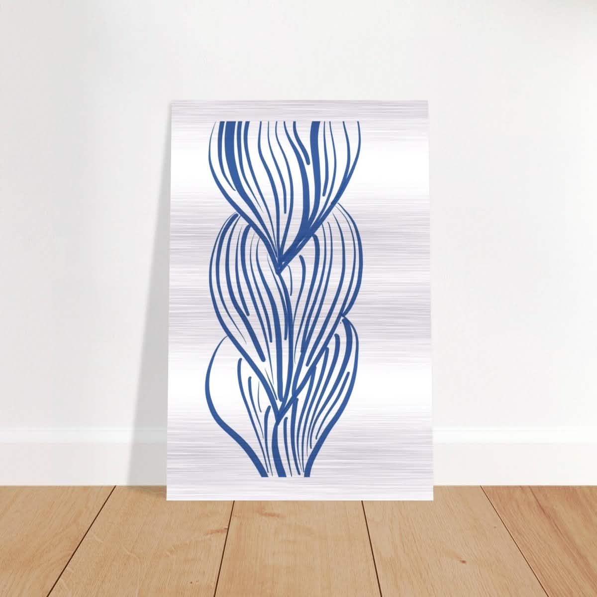 Da Vinci Contemporary Modern Wall Art - Brushed Aluminum Print - 30x45 cm / 12x18″ -