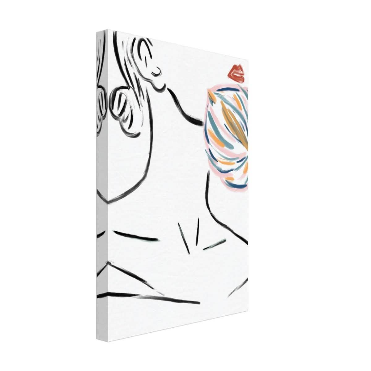 Da Vinci Contemporary Modern Wall Art - Canvas - 30x45 cm / 12x18″ - Thick