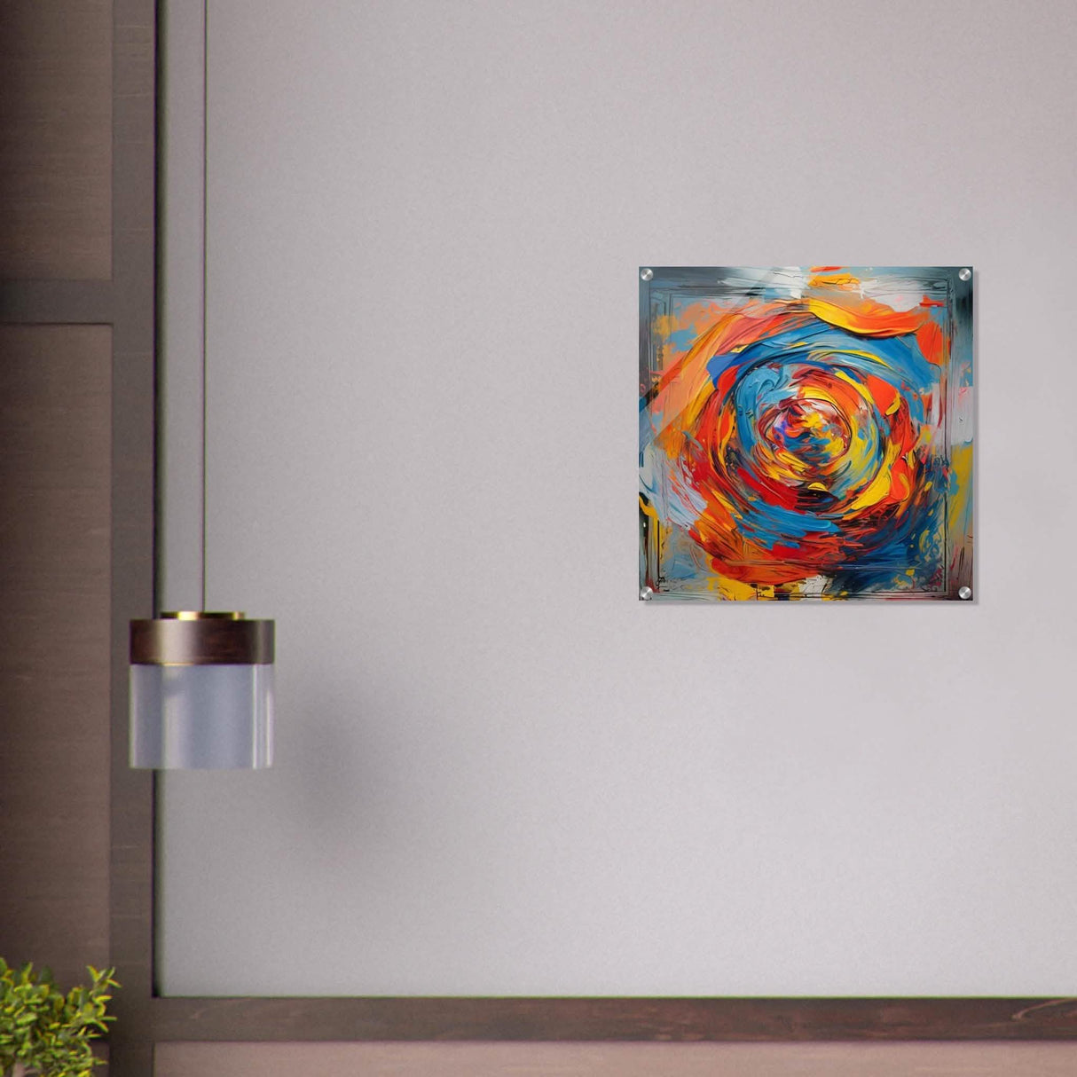 Da Vinci Contemporary Modern Wall Art - Acrylic Print - 60x60 cm / 24x24″ -