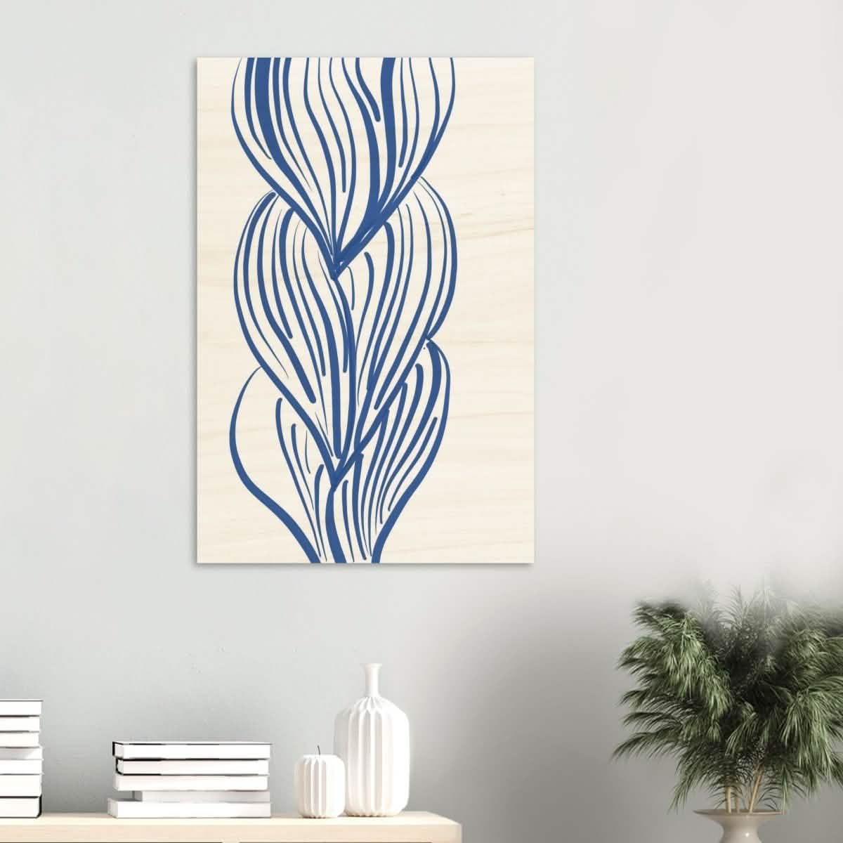 Da Vinci Contemporary Modern Wall Art - Wood Prints - 60x90 cm / 24x36″ - 10 mm