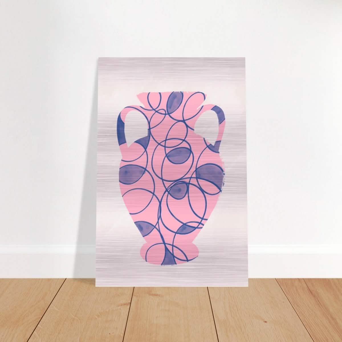 Da Vinci Contemporary Modern Wall Art - Brushed Aluminum Print - 60x90 cm / 24x36″ -