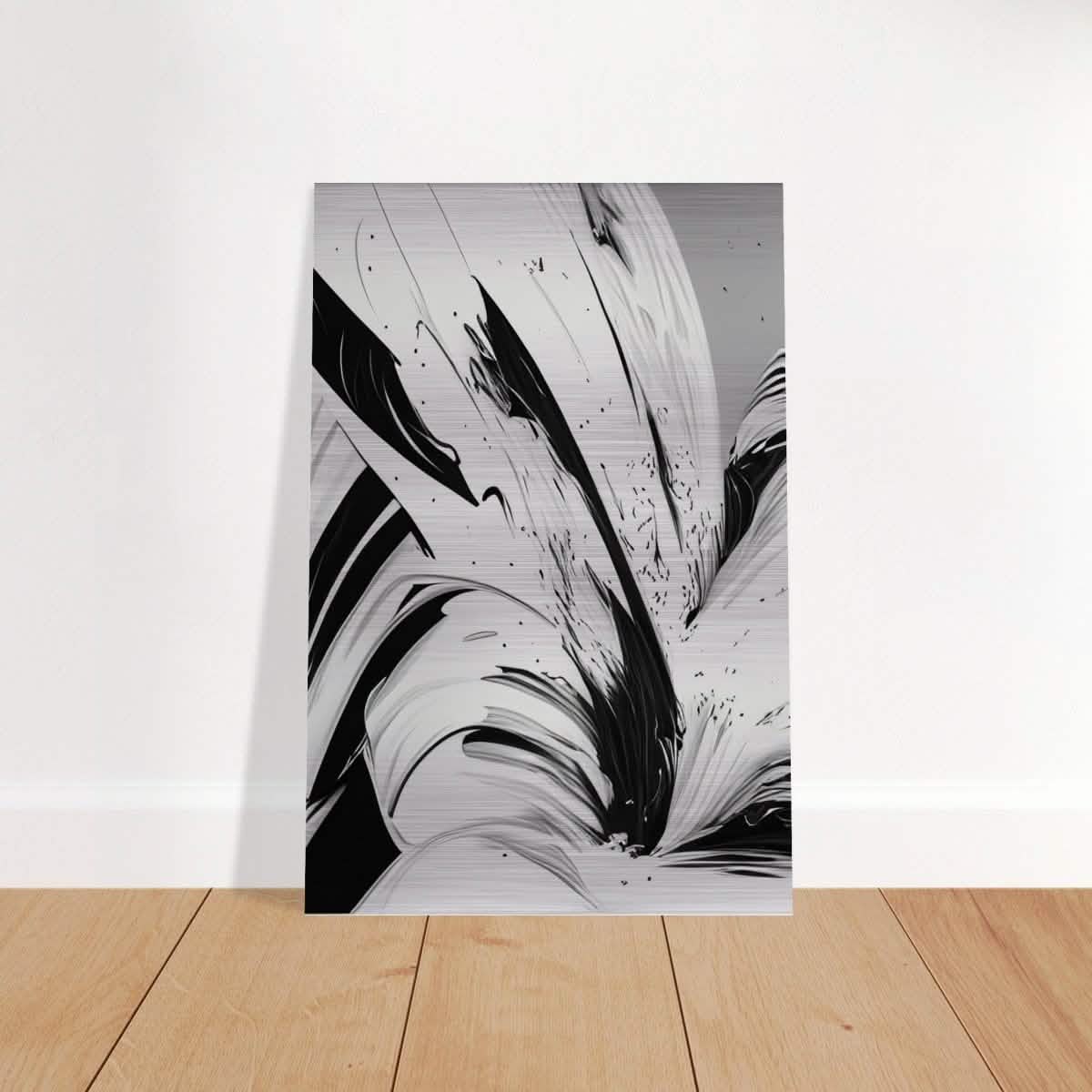 Da Vinci Contemporary Modern Wall Art - Brushed Aluminum Print - 60x90 cm / 24x36″ -