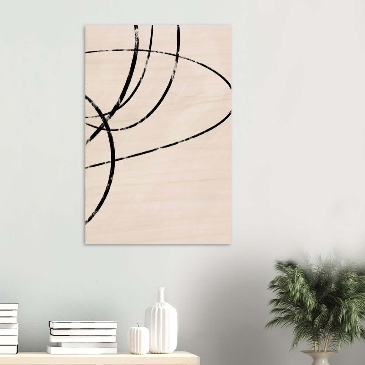 Da Vinci Contemporary Modern Wall Art - Wood Prints - 60x90 cm / 24x36″ - 10 mm