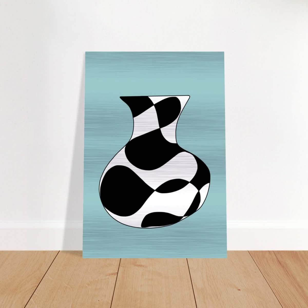 Da Vinci Contemporary Modern Wall Art - Brushed Aluminum Print - 70x100 cm / 28x40″ -