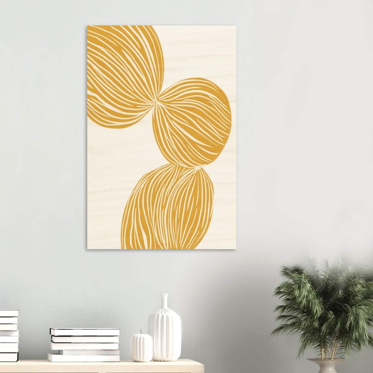 Da Vinci Contemporary Modern Wall Art - Wood Prints - 60x90 cm / 24x36″ - 20 mm