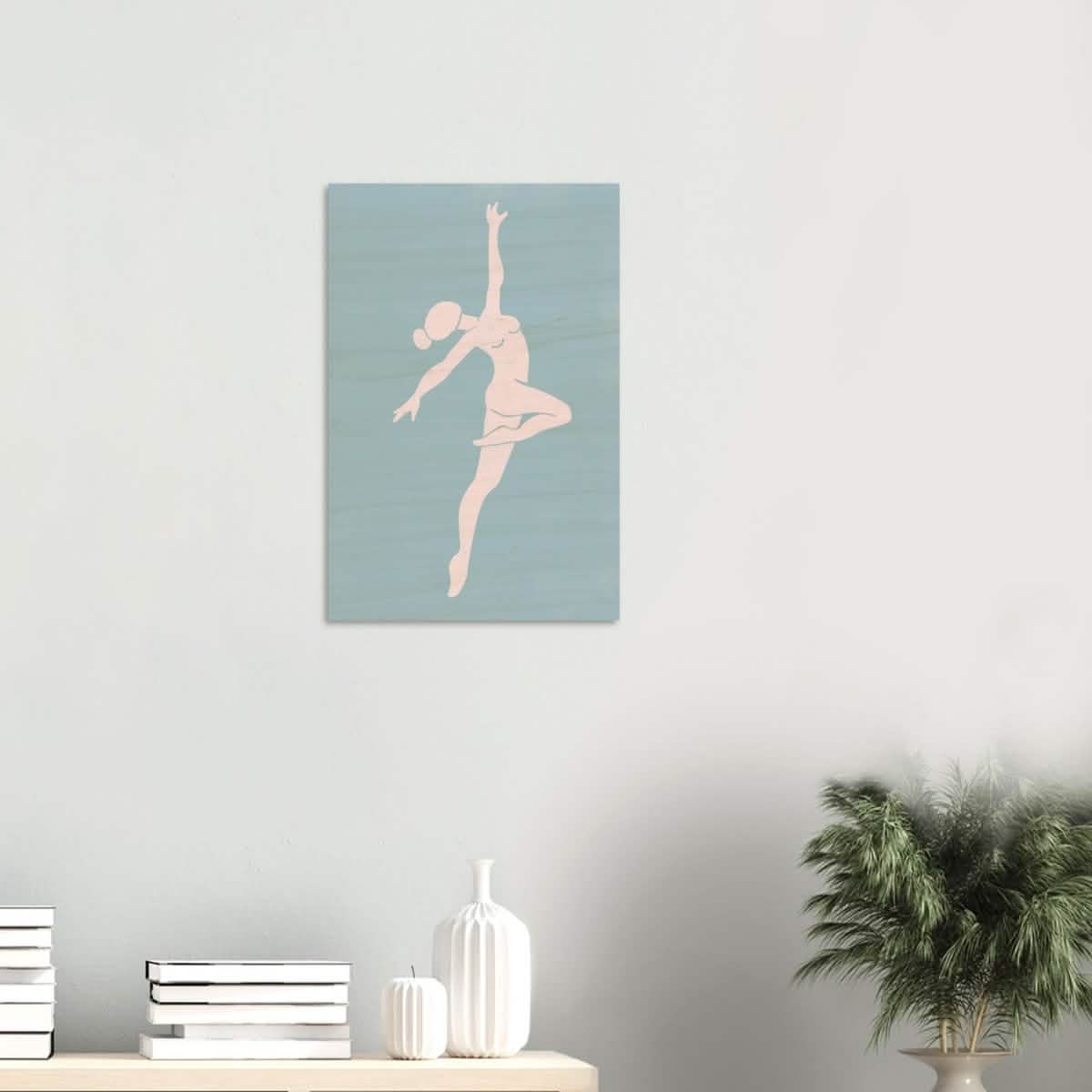 Da Vinci Contemporary Modern Wall Art - Wood Prints - 40x60 cm / 16x24″ - 10 mm