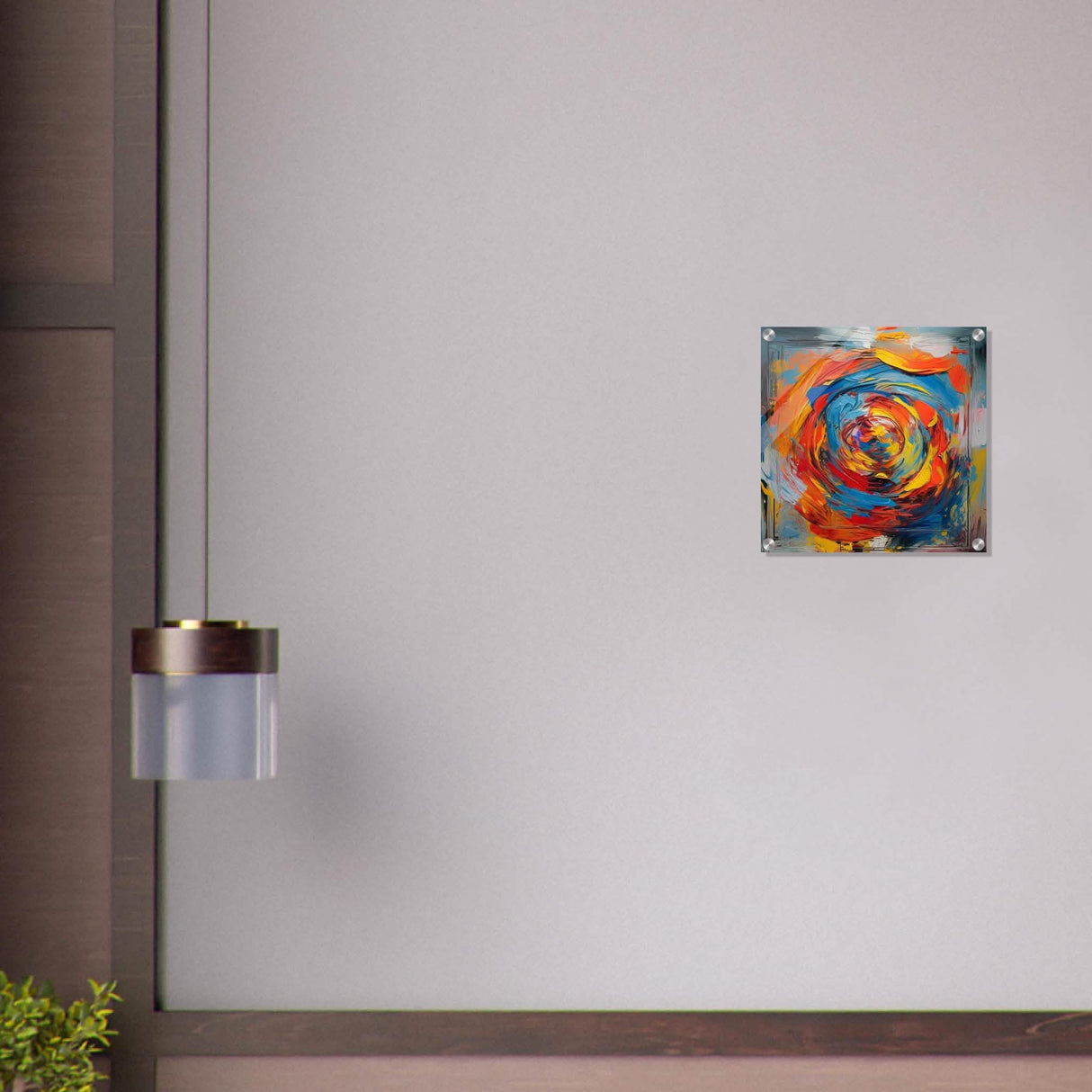 Da Vinci Contemporary Modern Wall Art - Acrylic Print - 40x40 cm / 16x16″ -