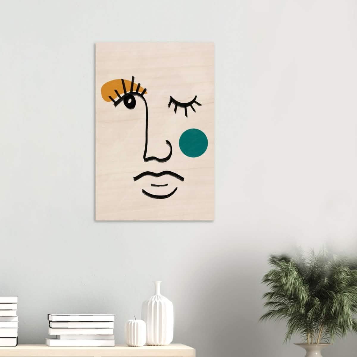 Da Vinci Contemporary Modern Wall Art - Wood Prints - 50x75 cm / 20x30″ - 10 mm