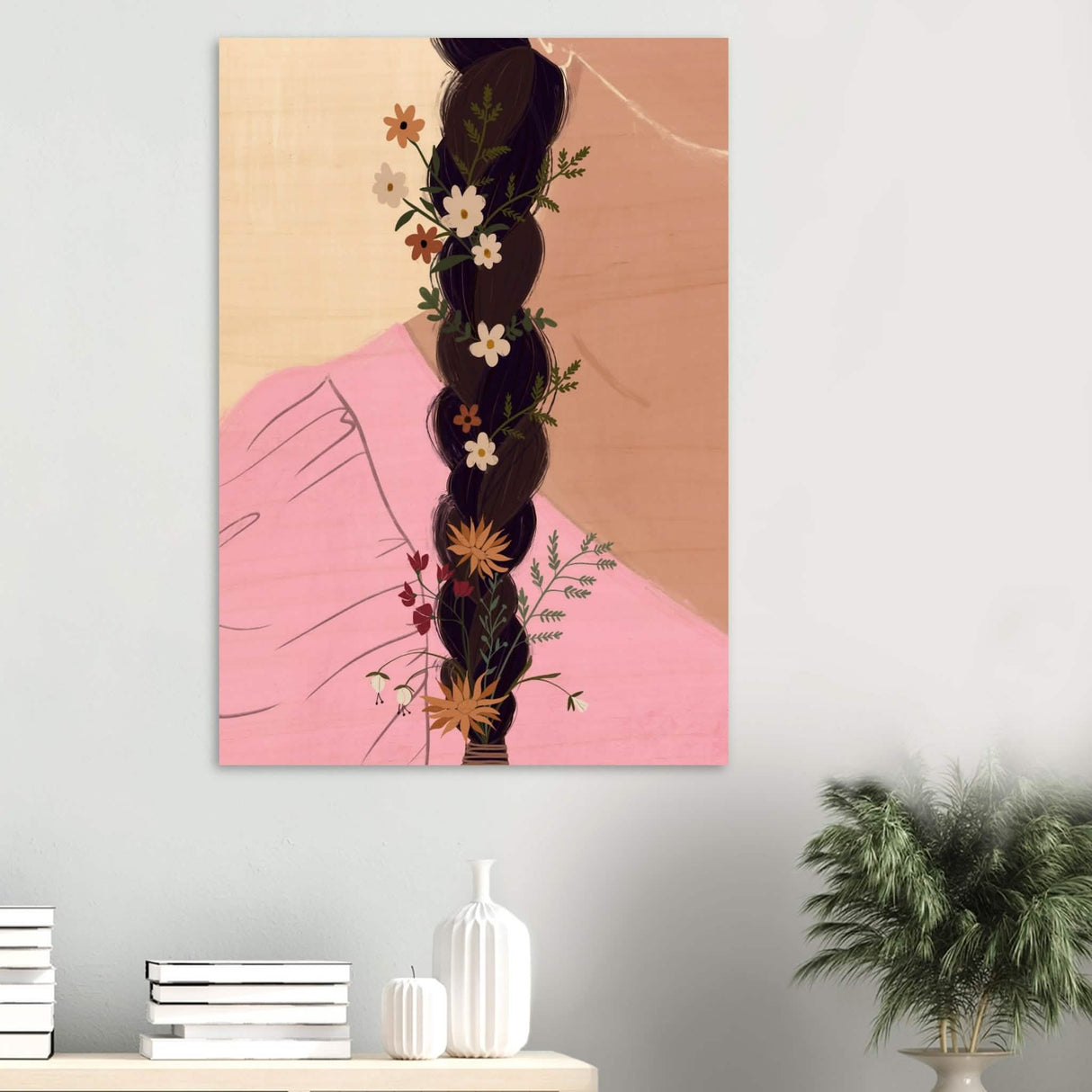 Da Vinci Contemporary Modern Wall Art - Wood Prints - 70x100 cm / 28x40″ - 20 mm