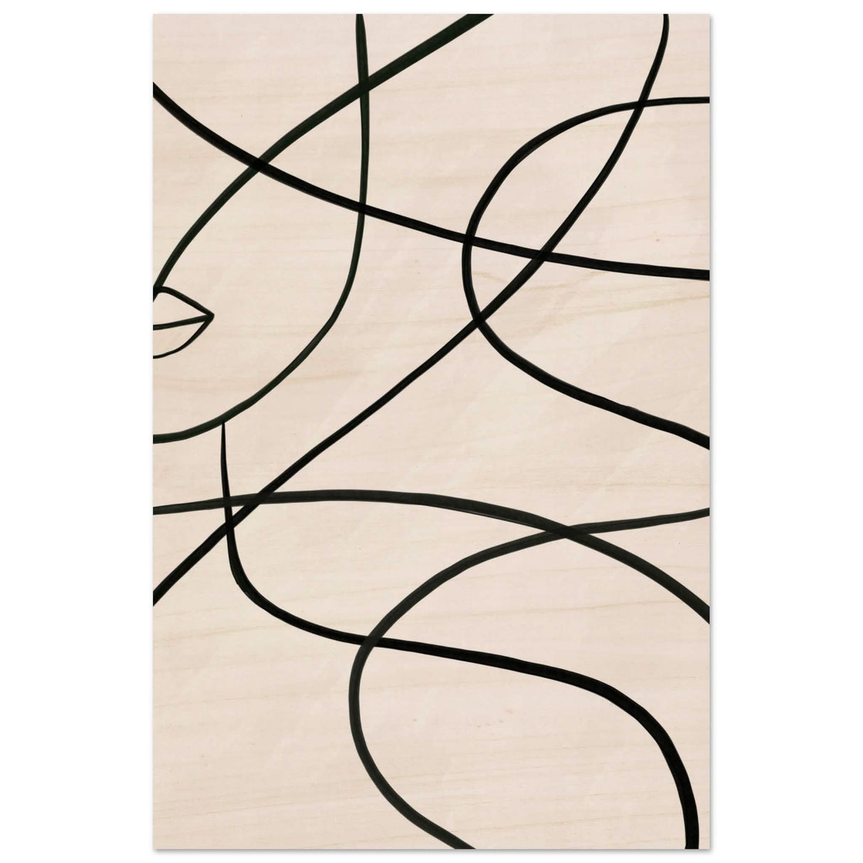 Da Vinci Contemporary Modern Wall Art - Wood Prints - 60x90 cm / 24x36″ - 20 mm