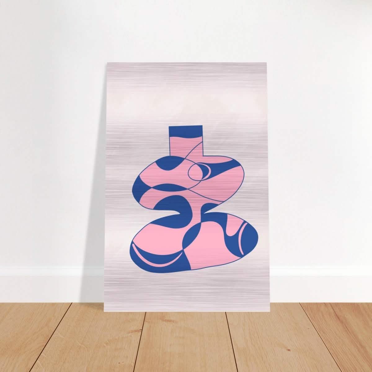 Da Vinci Contemporary Modern Wall Art - Brushed Aluminum Print - 30x45 cm / 12x18″ -