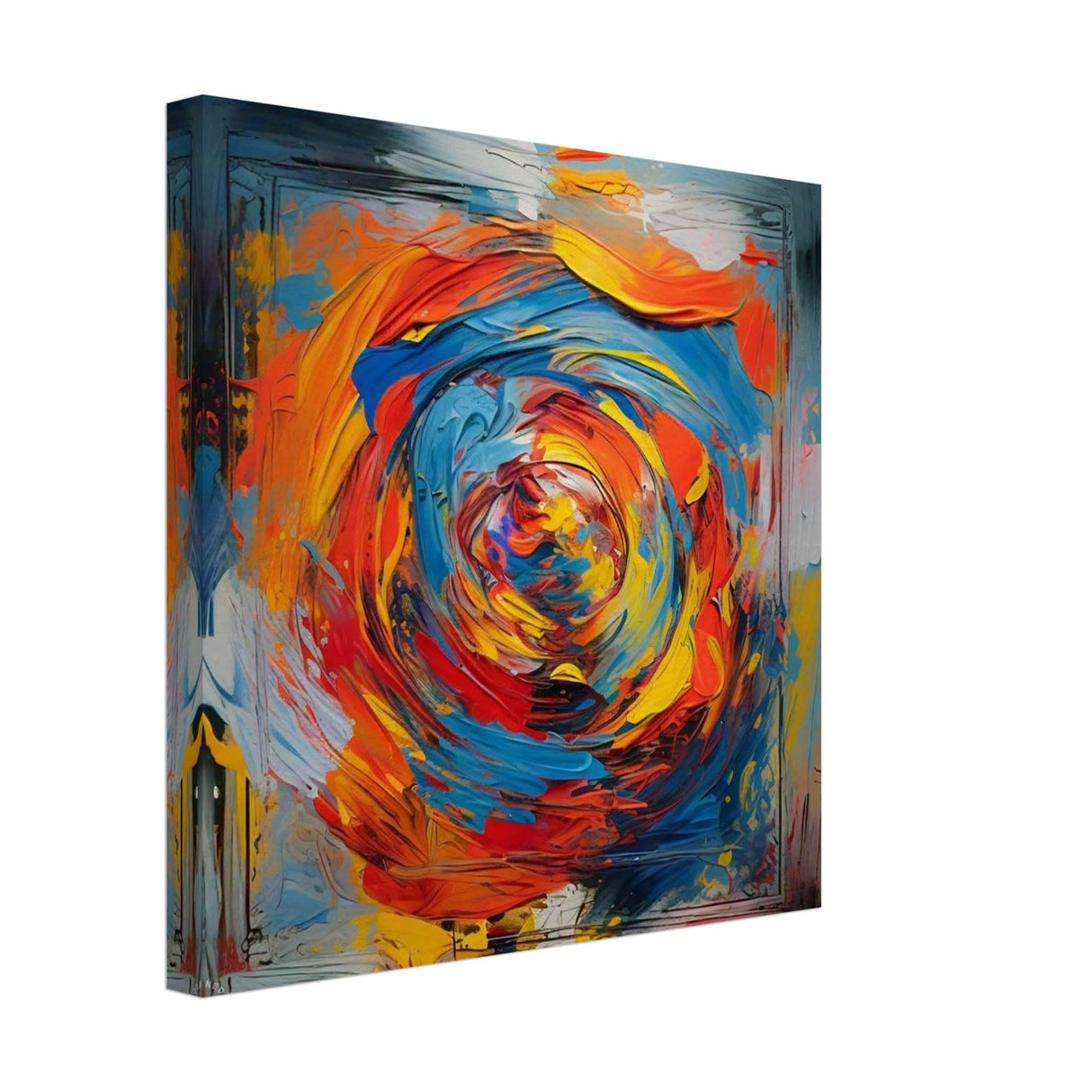 Da Vinci Contemporary Modern Wall Art - Canvas - 40x40 cm / 16x16″ - Thick