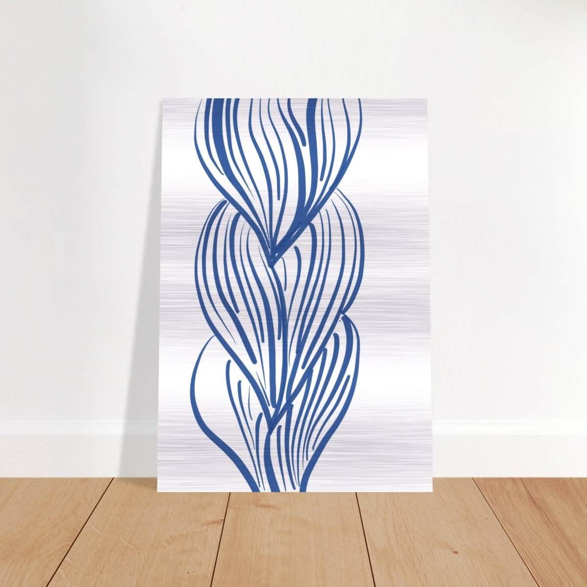 Da Vinci Contemporary Modern Wall Art - Brushed Aluminum Print - 70x100 cm / 28x40″ -