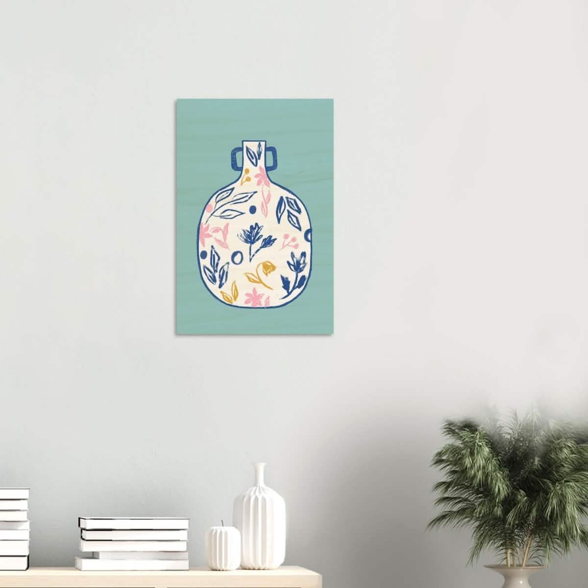 Da Vinci Contemporary Modern Wall Art - Wood Prints - 40x60 cm / 16x24″ - 10 mm