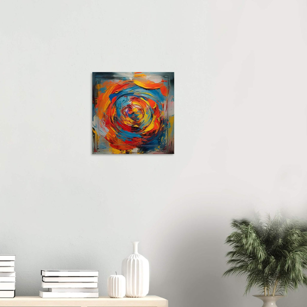 Da Vinci Contemporary Modern Wall Art - Wood Prints - 40x40 cm / 16x16″ - 10 mm