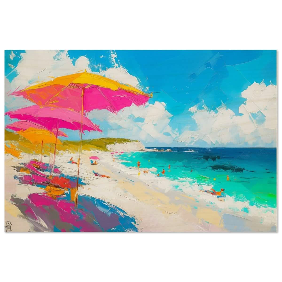 Da Vinci Contemporary Wall art | Beach - Wood Prints - 40x60 cm / 16x24″ - 10 mm