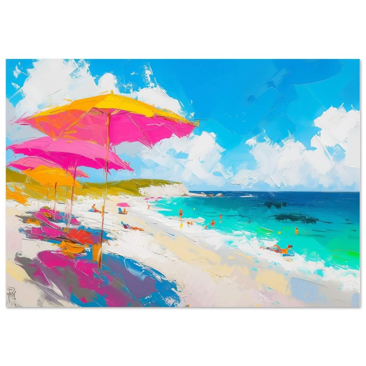 Da Vinci Contemporary Wall art | Beach - Aluminum Print - 70x100 cm / 28x40″ -