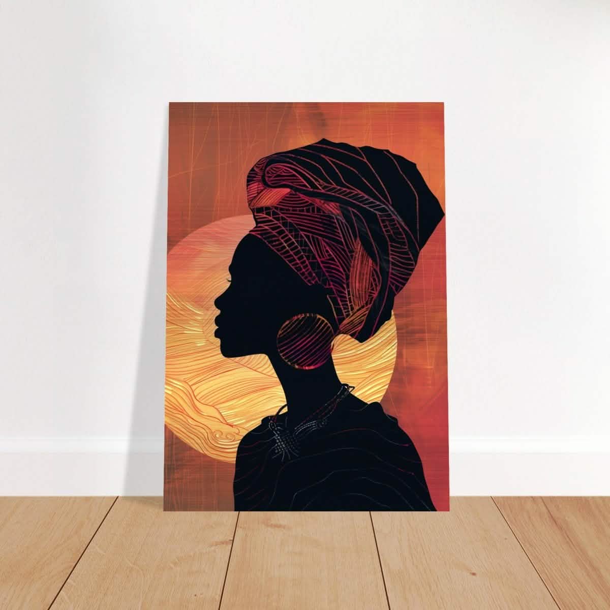 Da Vinci Contemporary Wall art Print | African Theme - Brushed Aluminum Print - 70x100 cm / 28x40″ -