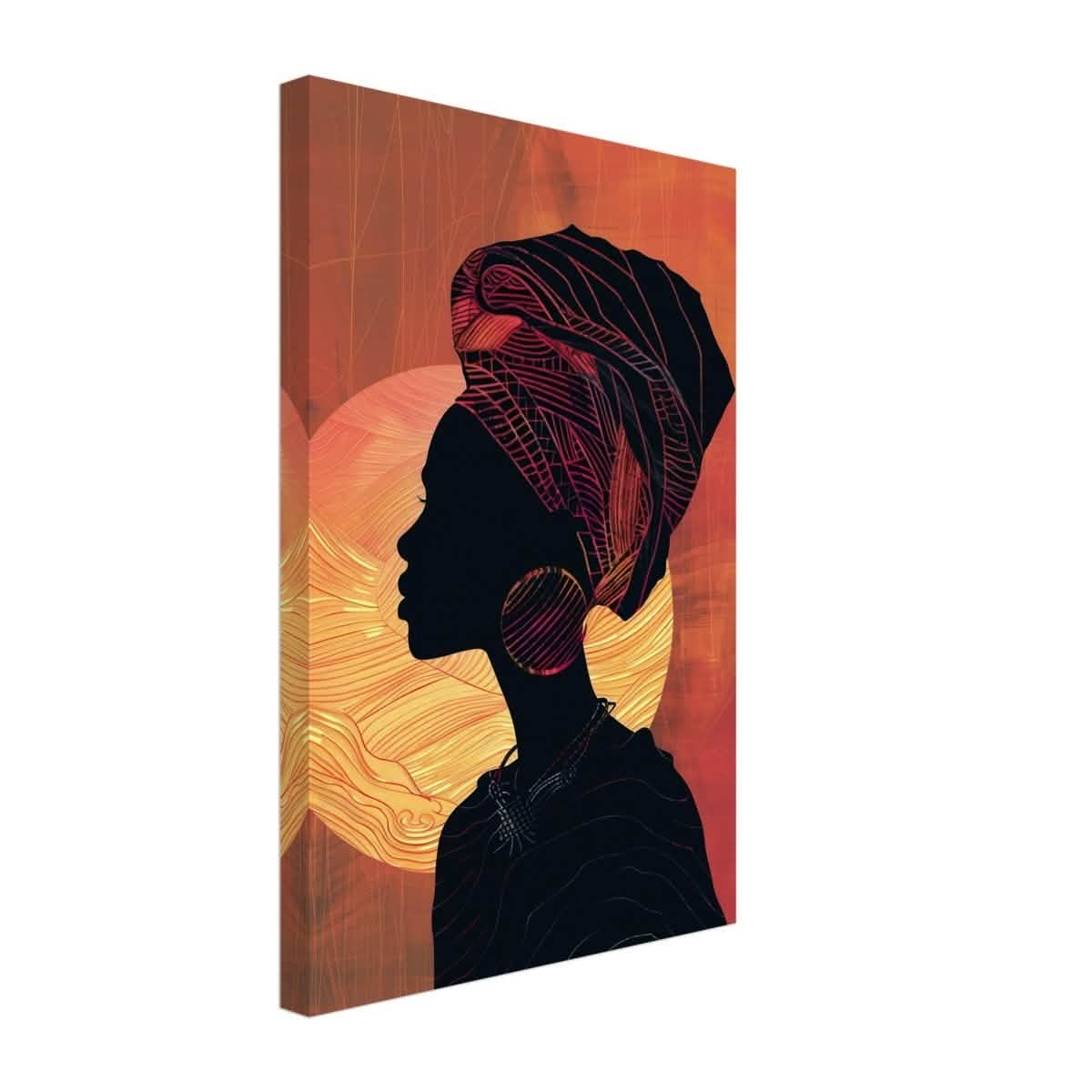 Da Vinci Contemporary Wall art Print | African Theme - Canvas - 30x45 cm / 12x18″ - Slim
