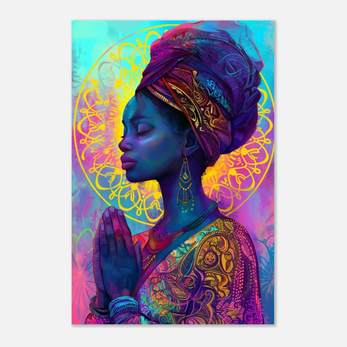 Da Vinci Contemporary Wall art Print | African Theme - Aluminum Print - 40x60 cm / 16x24″ -