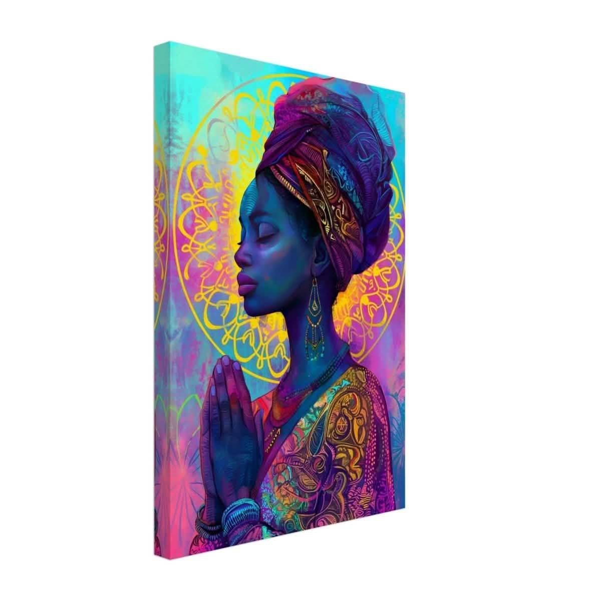 Da Vinci Contemporary Wall art Print | African Theme - Canvas - 30x45 cm / 12x18″ - Slim