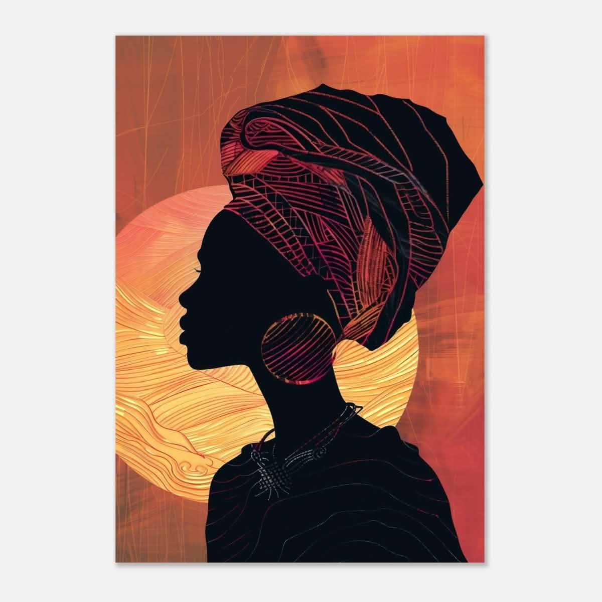 Da Vinci Contemporary Wall art Print | African Theme - Aluminum Print - 70x100 cm / 28x40″ -