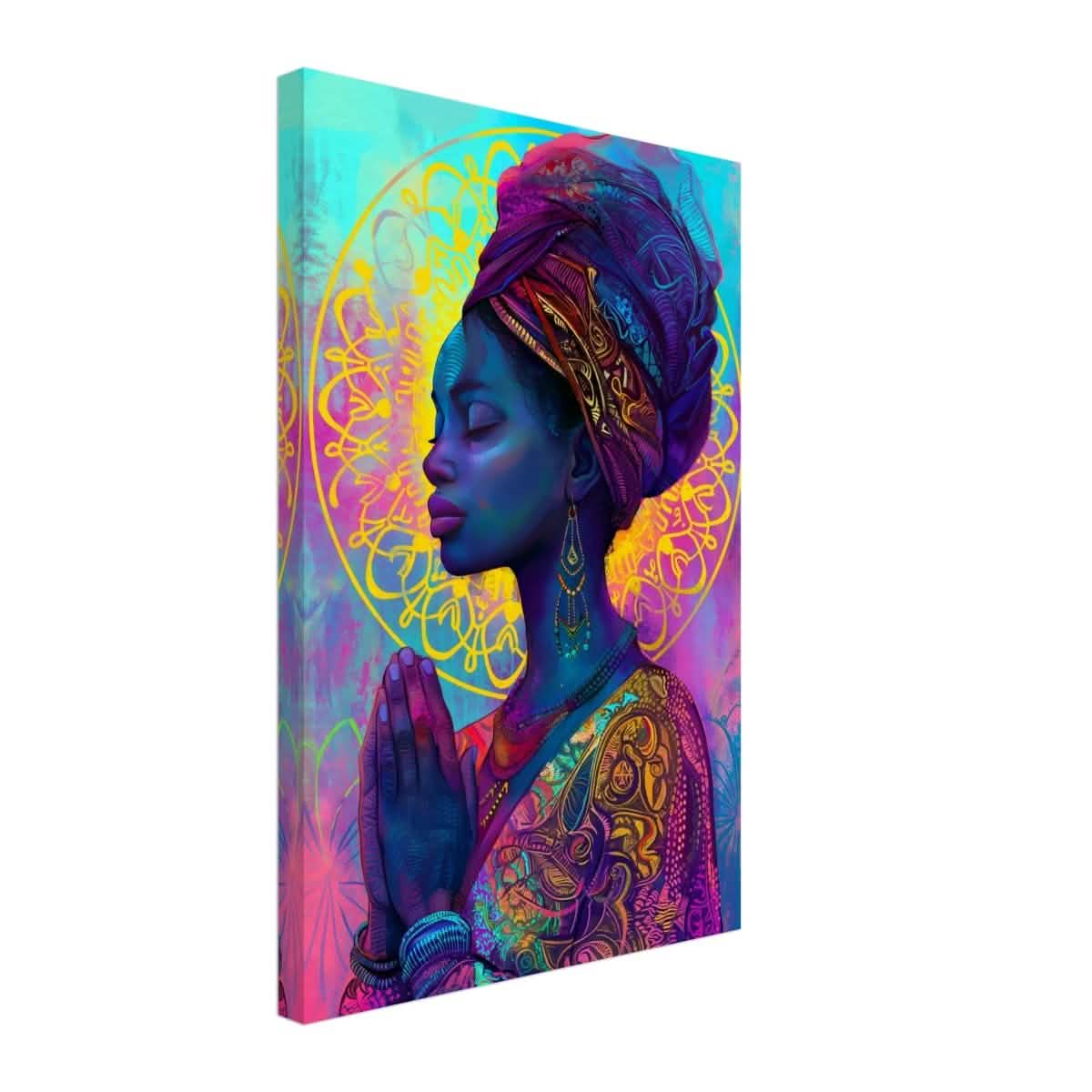 Da Vinci Contemporary Wall art Print | African Theme - Canvas - 40x60 cm / 16x24″ - Thick