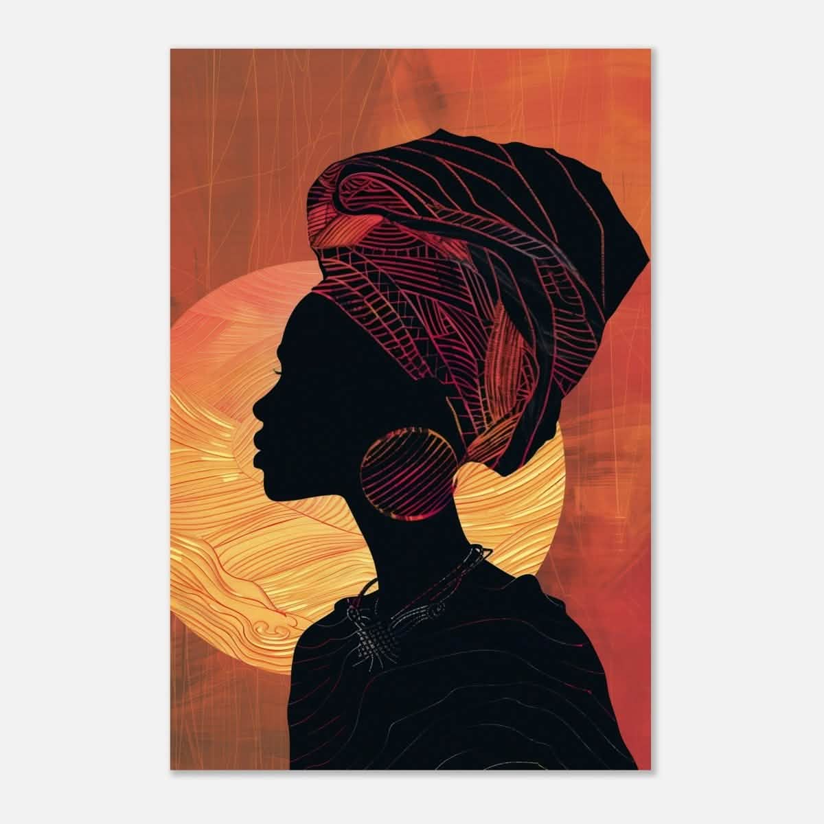 Da Vinci Contemporary Wall art Print | African Theme - Wood Prints - 50x75 cm / 20x30″ - 10 mm