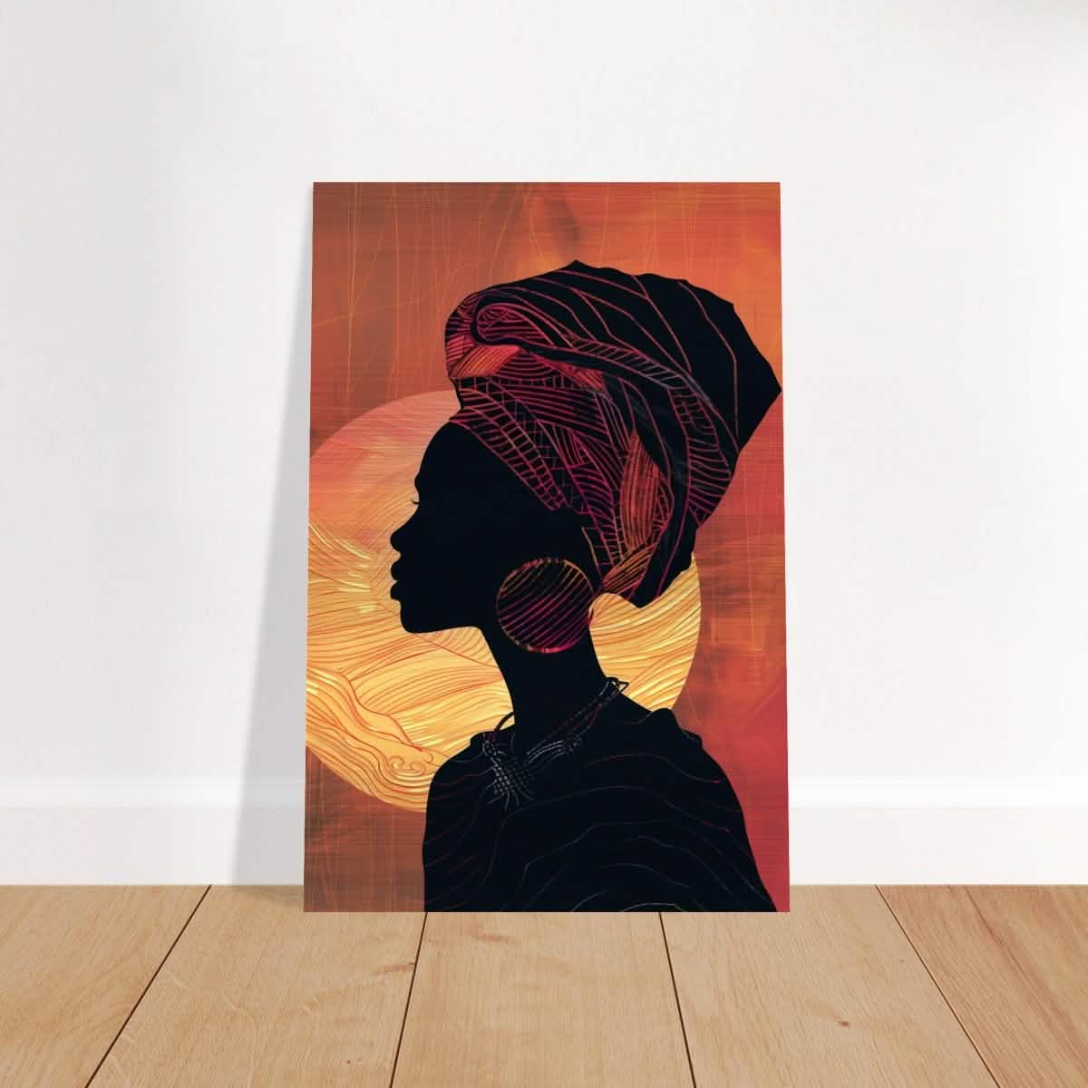 Da Vinci Contemporary Wall art Print | African Theme - Brushed Aluminum Print - 60x90 cm / 24x36″ -