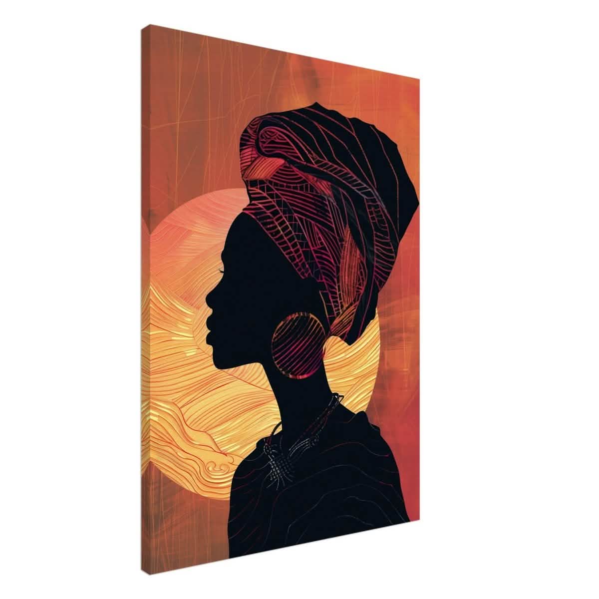 Da Vinci Contemporary Wall art Print | African Theme - Canvas - 70x100 cm / 28x40″ - Thick