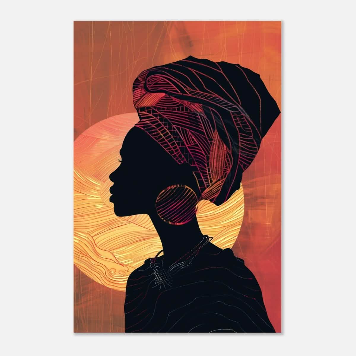 Da Vinci Contemporary Wall art Print | African Theme - Aluminum Print - 30x45 cm / 12x18″ -