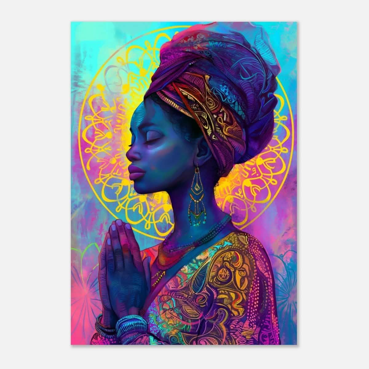 Da Vinci Contemporary Wall art Print | African Theme - Aluminum Print - 70x100 cm / 28x40″ -