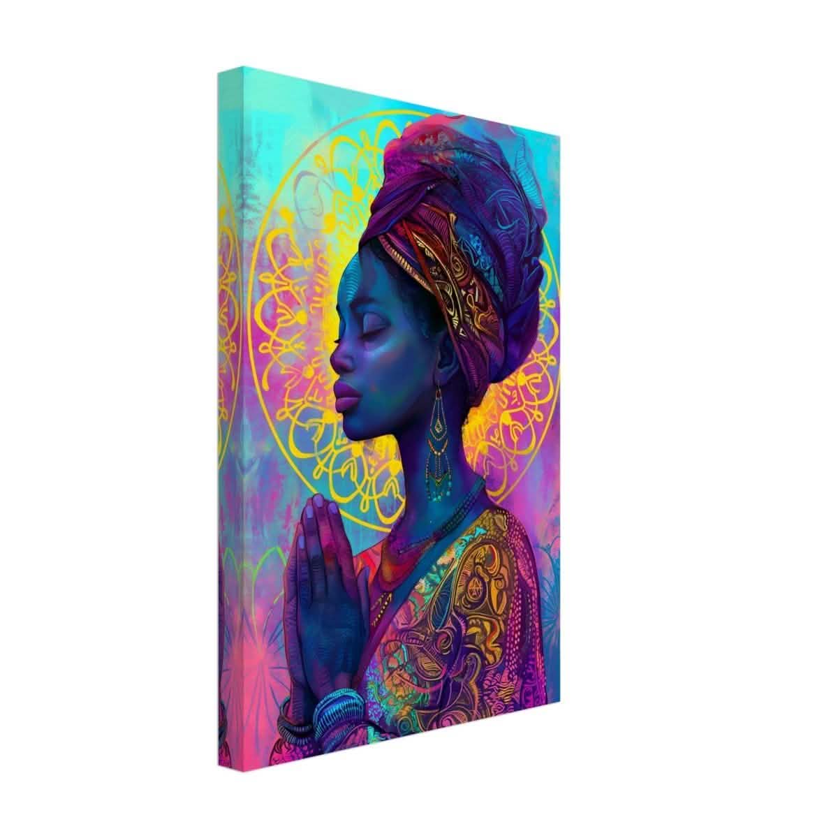 Da Vinci Contemporary Wall art Print | African Theme - Canvas - 30x45 cm / 12x18″ - Thick