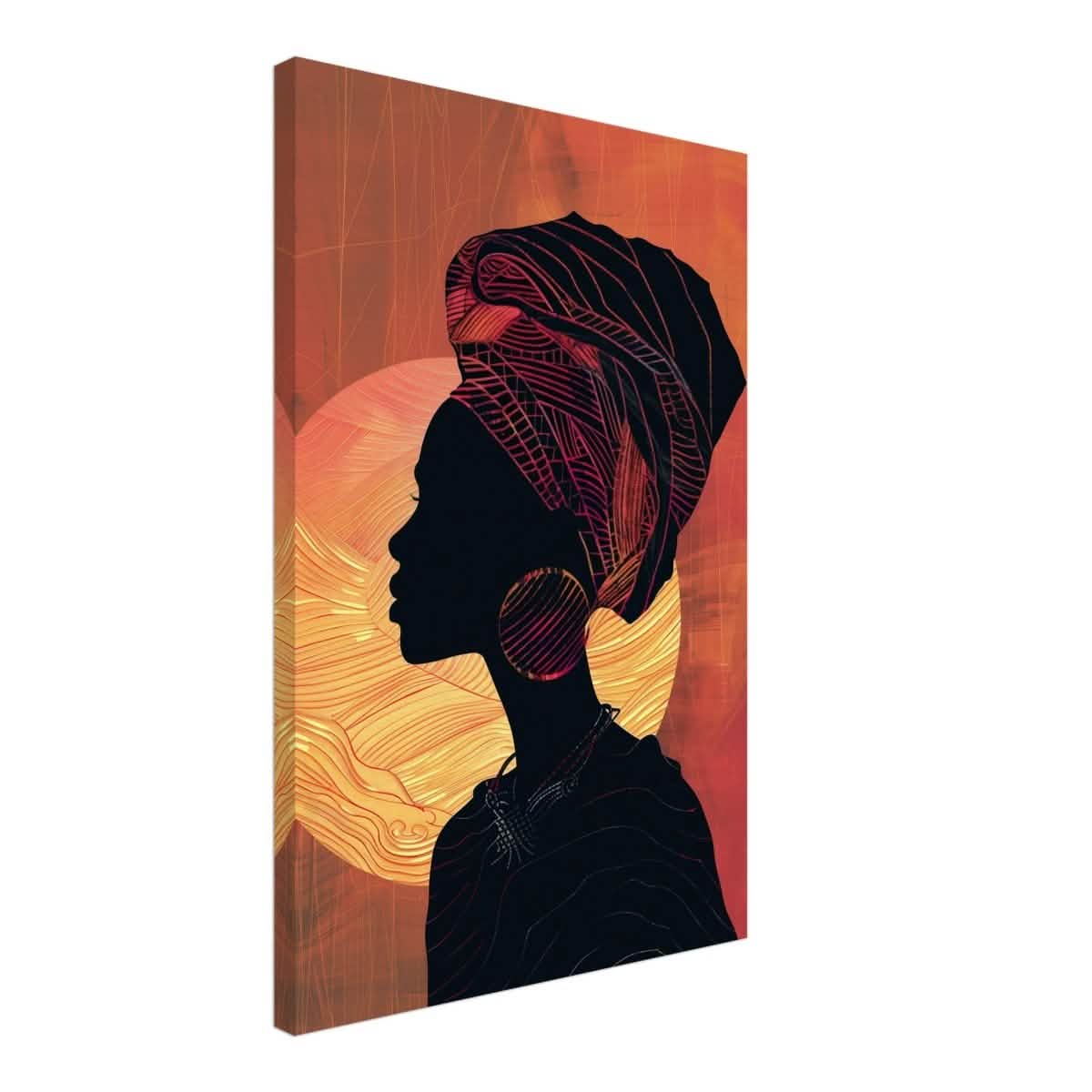 Da Vinci Contemporary Wall art Print | African Theme - Canvas - 50x75 cm / 20x30″ - Thick
