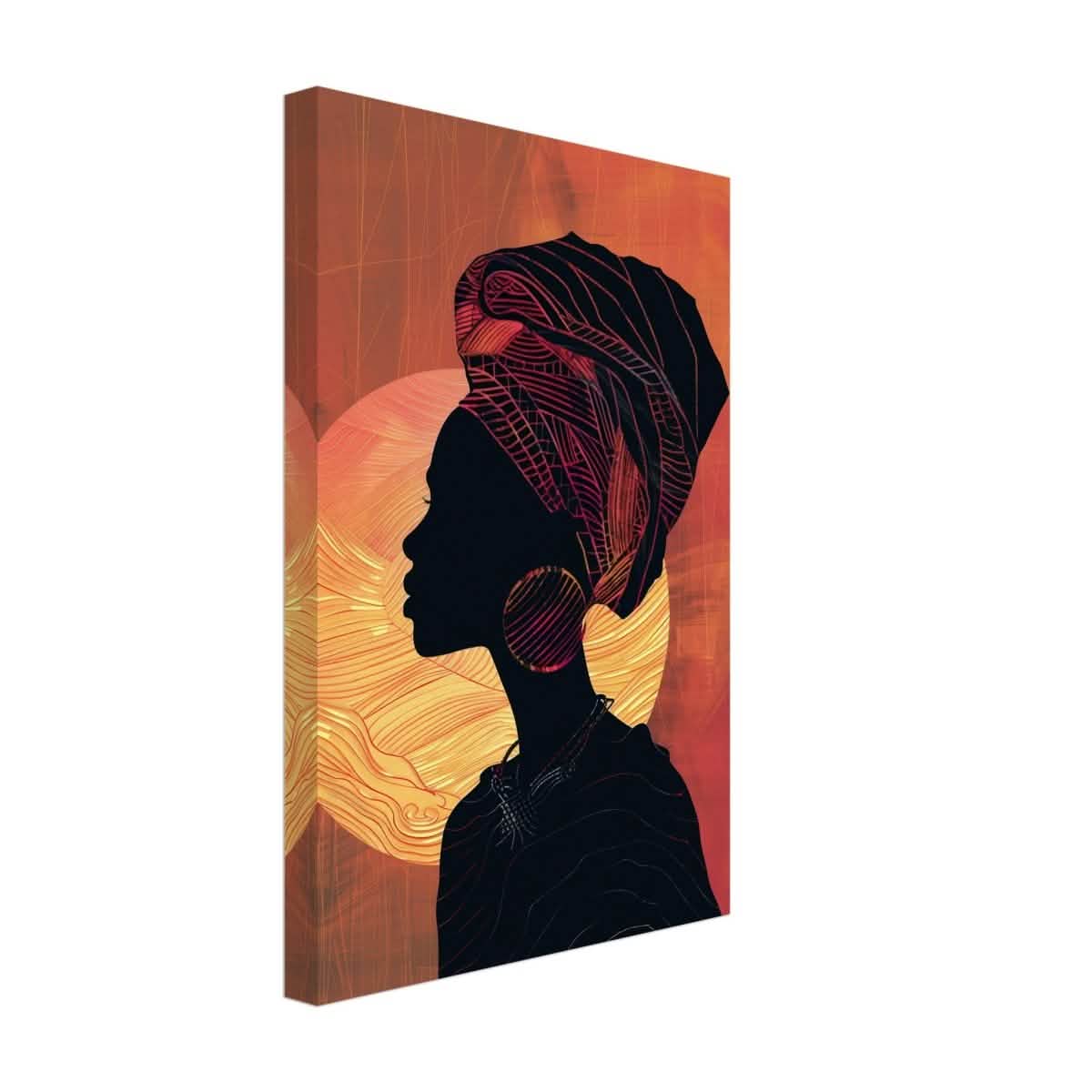 Da Vinci Contemporary Wall art Print | African Theme - Canvas - 30x45 cm / 12x18″ - Thick