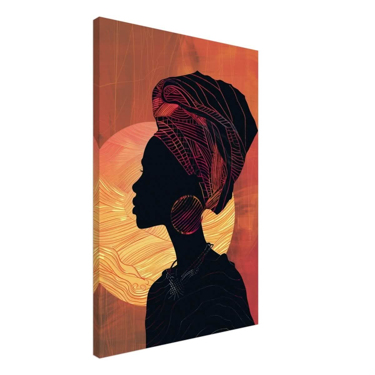 Da Vinci Contemporary Wall art Print | African Theme - Canvas - 60x90 cm / 24x36″ - Thick
