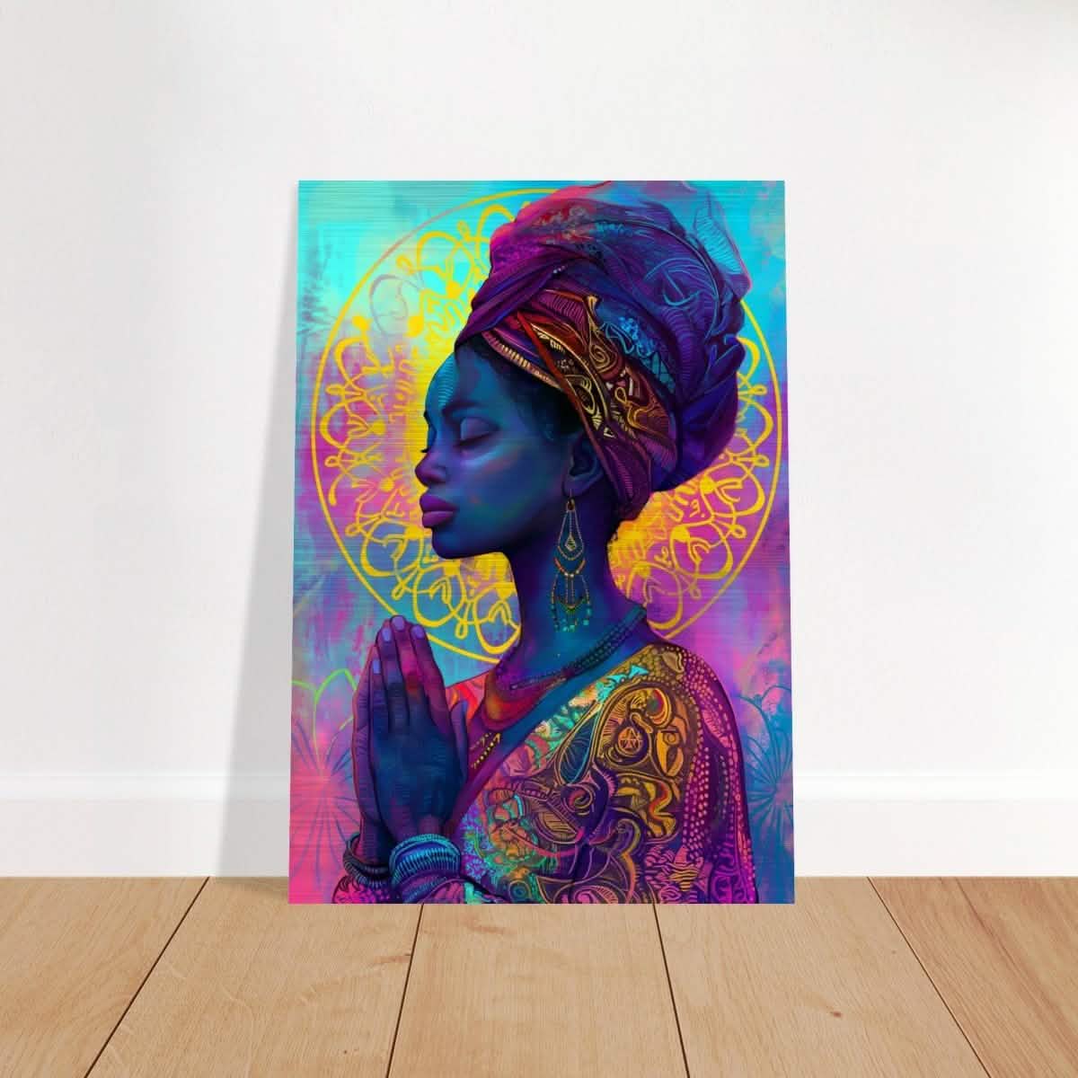 Da Vinci Contemporary Wall art Print | African Theme - Brushed Aluminum Print - 70x100 cm / 28x40″ -