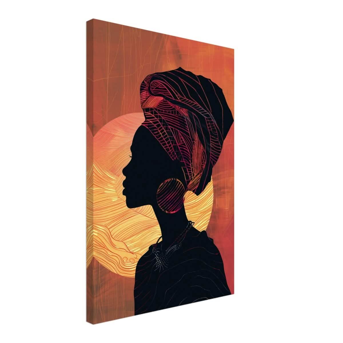 Da Vinci Contemporary Wall art Print | African Theme - Canvas - 40x60 cm / 16x24″ - Slim