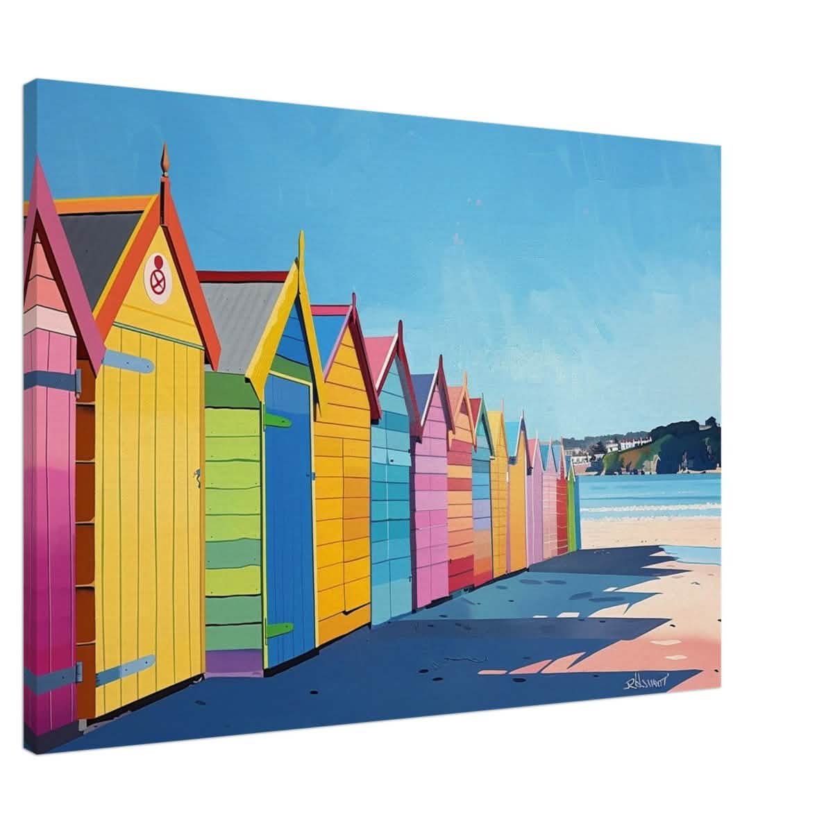 Da Vinci Contemporary Wall art Print | Beach - Canvas - 70x100 cm / 28x40″ - Slim