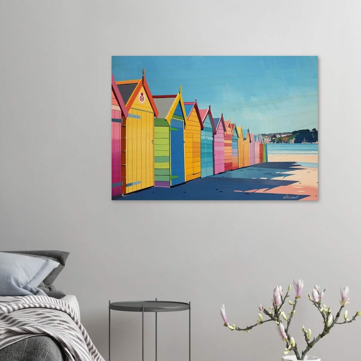 Da Vinci Contemporary Wall art Print | Beach - Wood Prints - 70x100 cm / 28x40″ - 20 mm