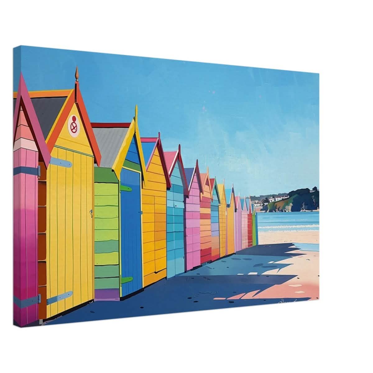 Da Vinci Contemporary Wall art Print | Beach - Canvas - 50x75 cm / 20x30″ - Slim