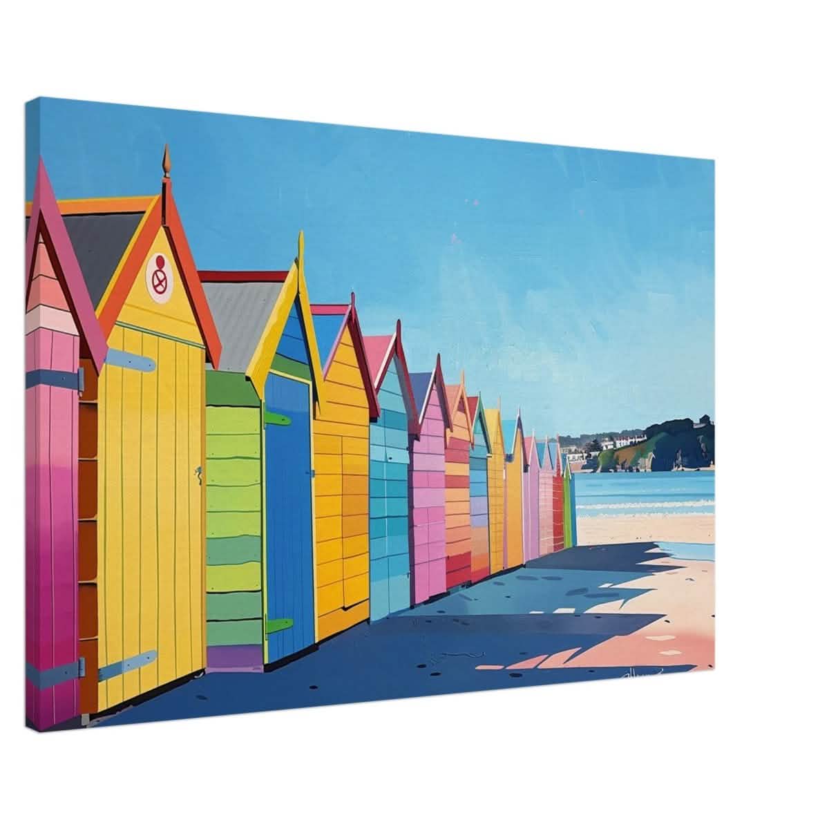 Da Vinci Contemporary Wall art Print | Beach - Canvas - 60x90 cm / 24x36″ - Slim