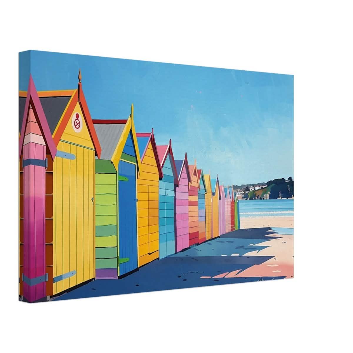 Da Vinci Contemporary Wall art Print | Beach - Canvas - 30x45 cm / 12x18″ - Slim