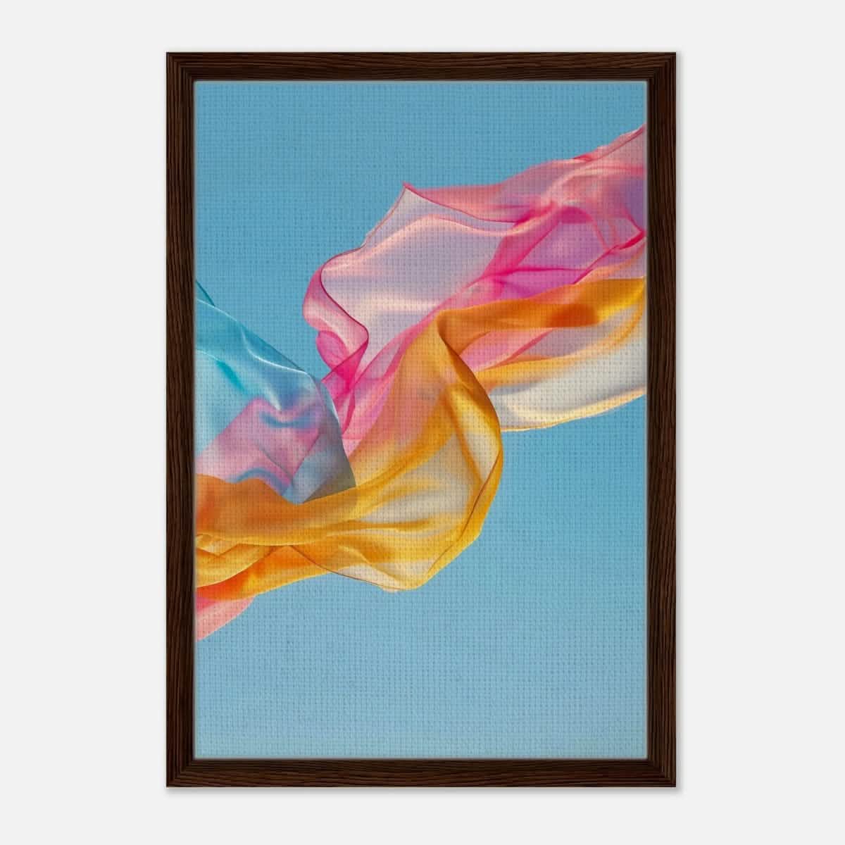 Da Vinci Contemporary Wall art Print | Eclectic expressions - Framed Canvas - 40x60 cm / 16x24″ - Dark wood frame