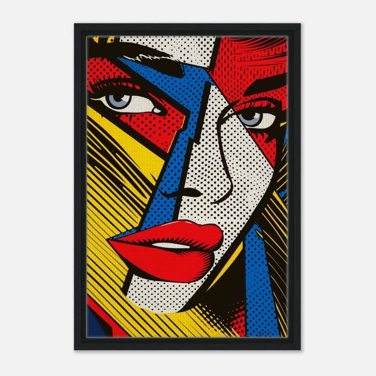 Da Vinci Contemporary Wall art Print | Eclectic Expressions - Framed Canvas - 40x60 cm / 16x24″ - Black frame