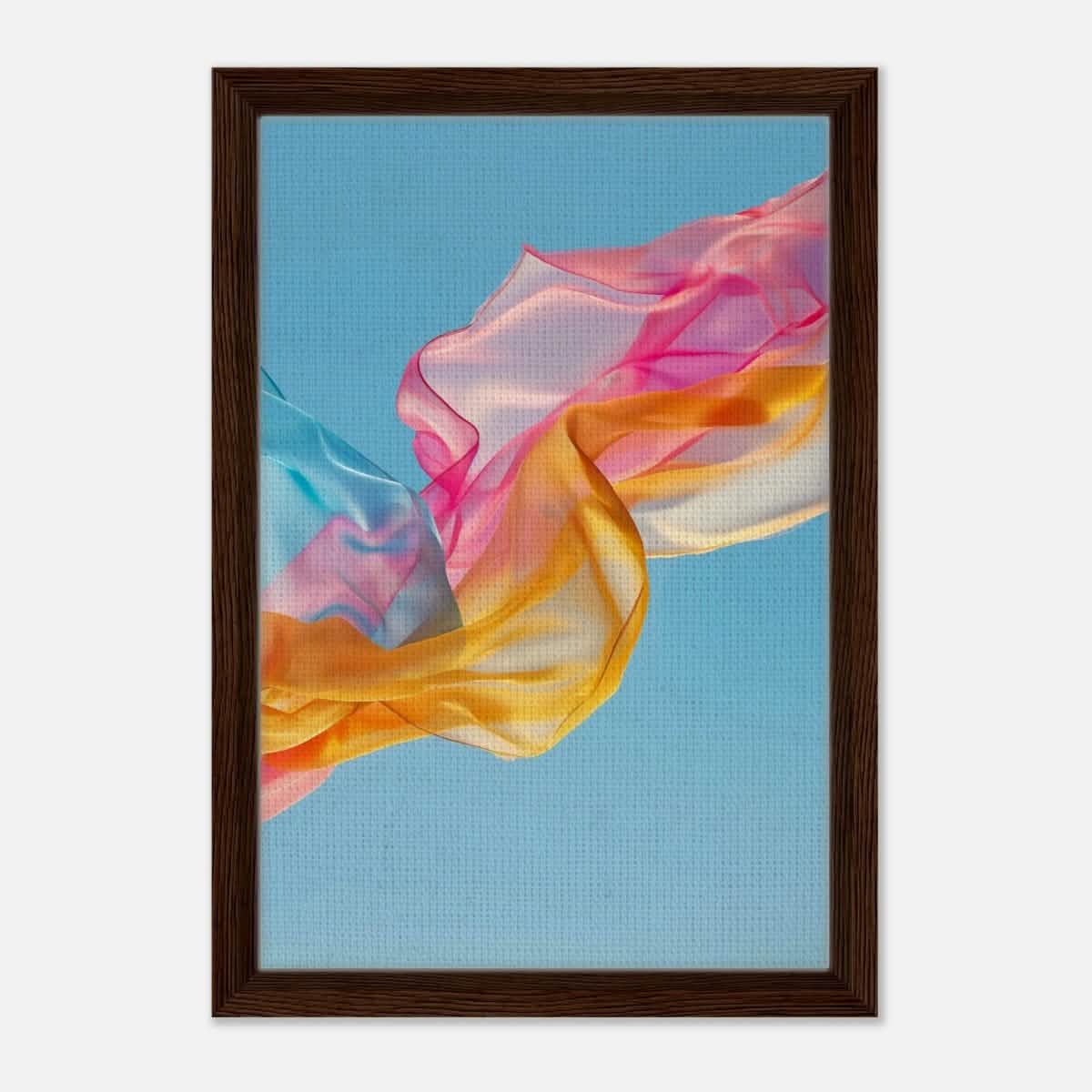 Da Vinci Contemporary Wall art Print | Eclectic expressions - Framed Canvas - 30x45 cm / 12x18″ - Dark wood frame