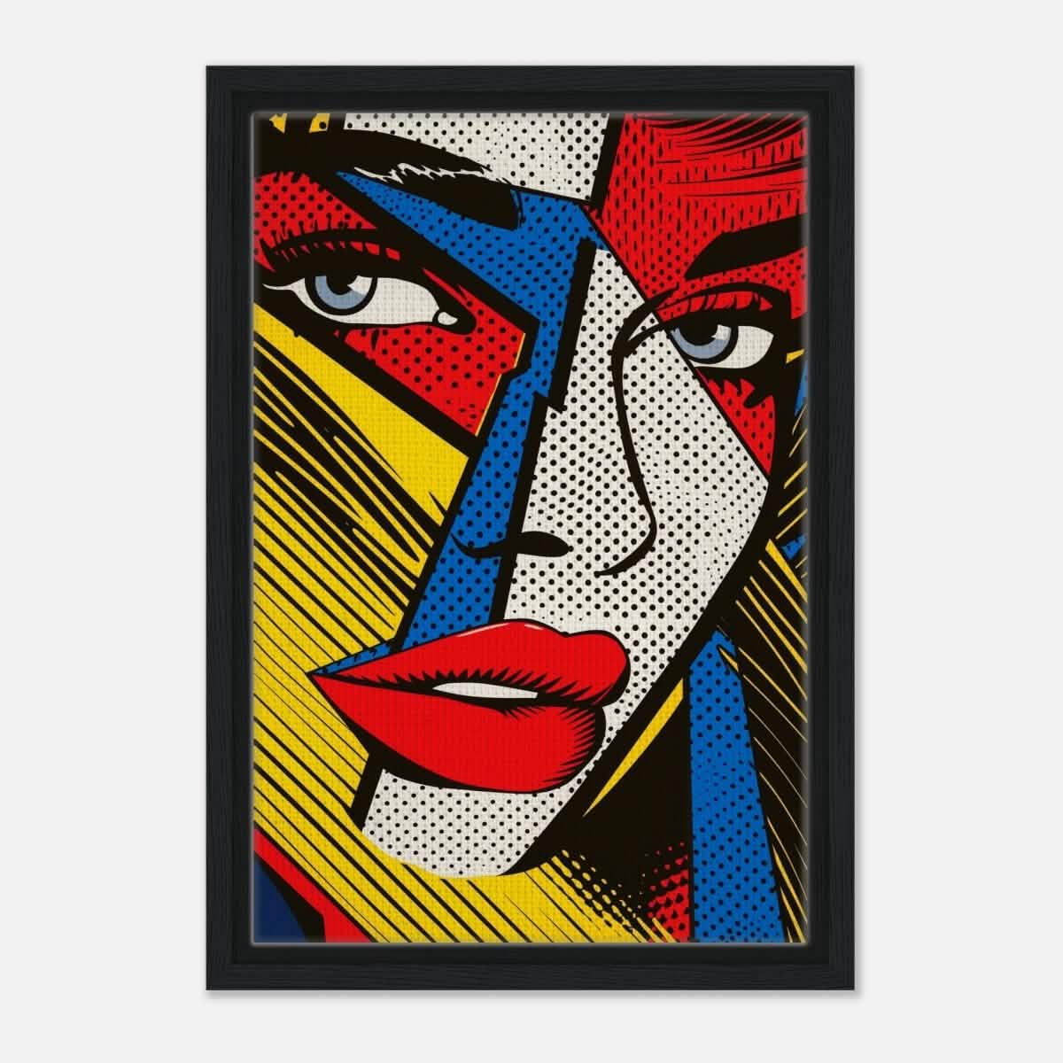 Da Vinci Contemporary Wall art Print | Eclectic Expressions - Framed Canvas - 30x45 cm / 12x18″ - Black frame