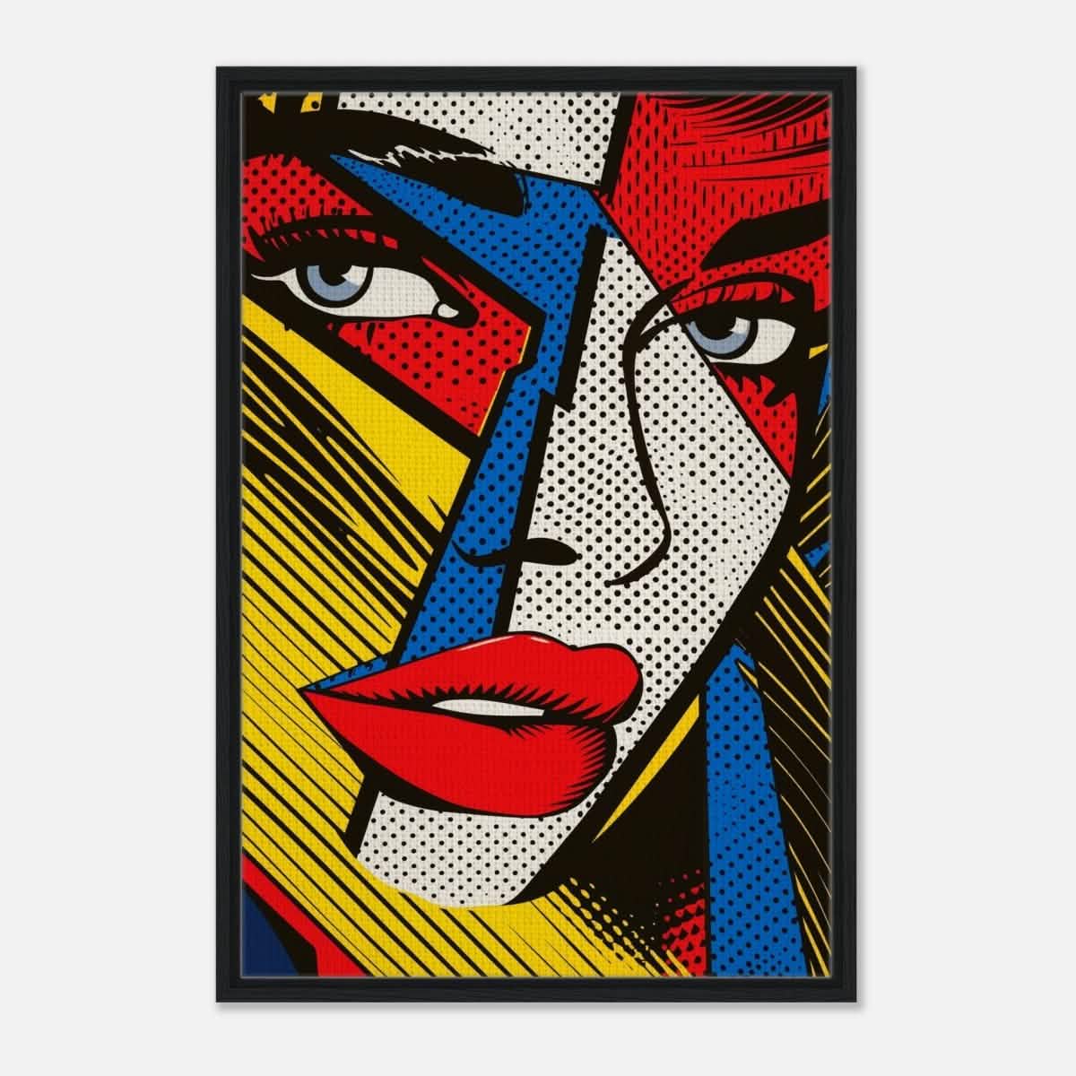 Da Vinci Contemporary Wall art Print | Eclectic Expressions - Framed Canvas - 60x90 cm / 24x36″ - Black frame